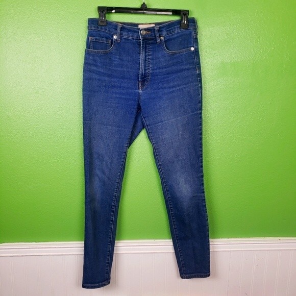 Everlane Denim - Everlane Women's High Rise Comfy Stretchy Denim Tappered Jeans SZ 28 Reg